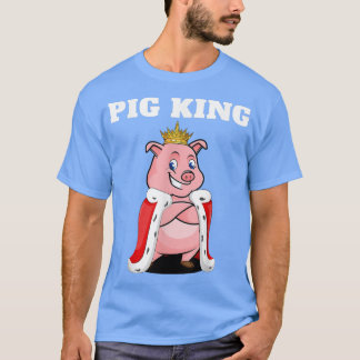 Pig King  Boys Pig Tshirt  Mens Pig 