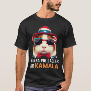 Pig Ladies For Kamala Funny Cat 2024 President Kam T-Shirt