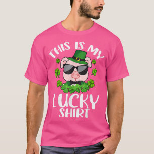 Pig Leprechaun Hat St Patrick's Day This Is My Luc T-Shirt