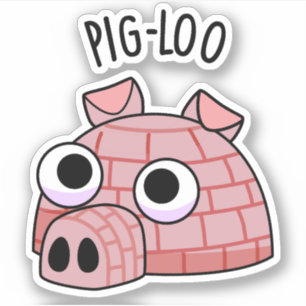 Pig-loo Funny Igloo Pun 
