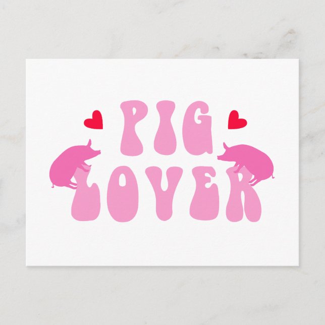 Pig Lover_01 Postcard (Front)