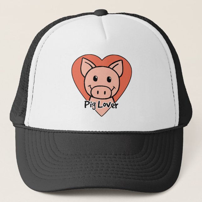 Pig Lover Trucker Hat (Front)