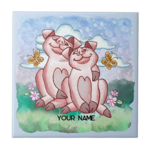 Pig Lovers   Tile