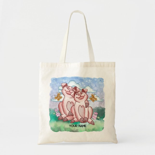 Pig Lovers   Tote Bag (Front)