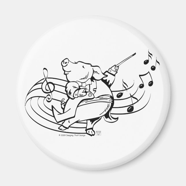 Pig Maestro Magnet (Front)