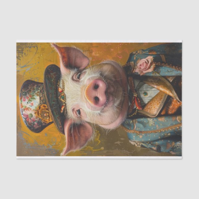 Pig Mania1 Tissue Paper (Front)