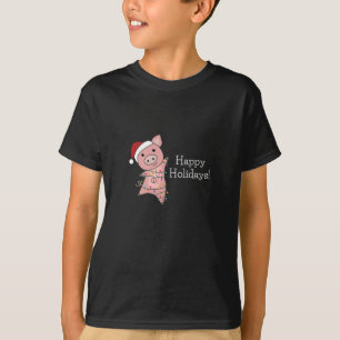 Pig Merry Christmas Animals Pigs T-Shirt
