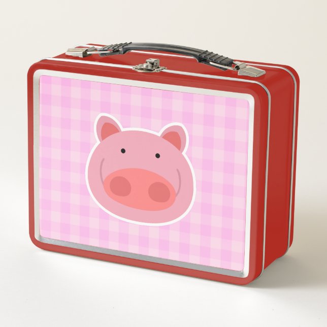 Pig Metal Lunch Box (Front)