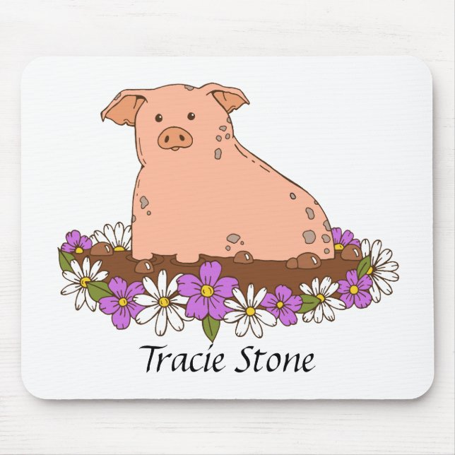 Pig Mouse Pad (Front)