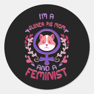 Pig Mum Gifts Feminist Rage Feminism Classic Round Sticker