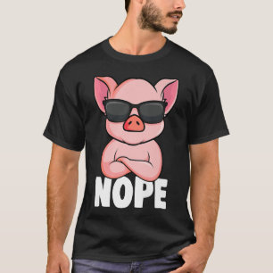 Pig Nope Swine Women Kids Girls Premium T-Shirt
