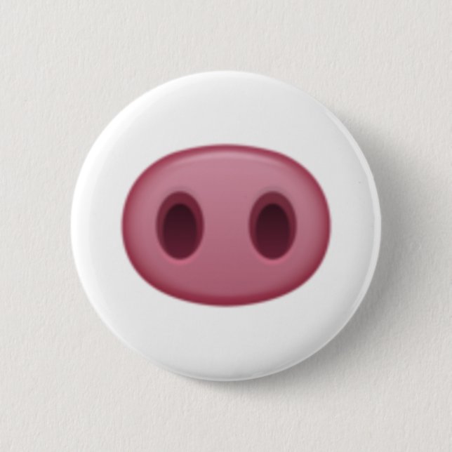 Pig Nose - Emoji 6 Cm Round Badge (Front)