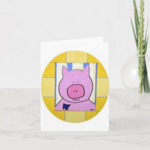 Pig Note Card