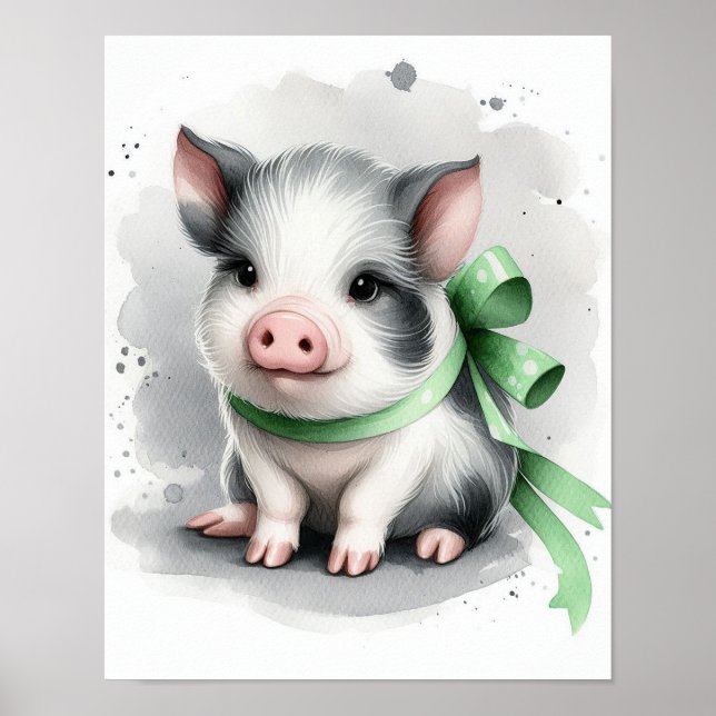 Pig Nursery Wall Art (Front)