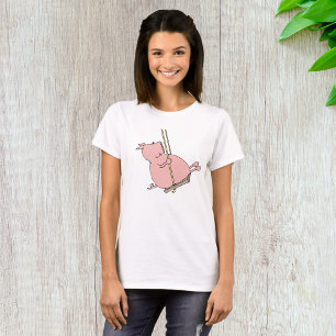 Pig On A Swing T-Shirt