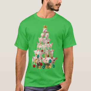 Pig Ornament Decoration Christmas Tree Merry Pigma T-Shirt
