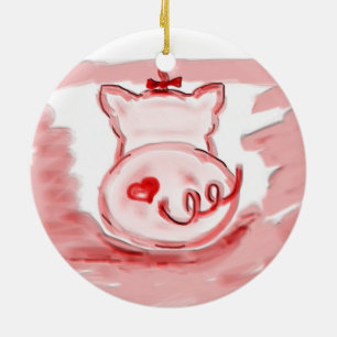 Pig ornament, fun gift ornament for pig lovers