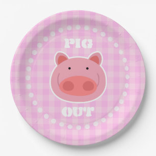 Pig Out Paper Plate