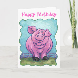 Pig Party Centre Card
