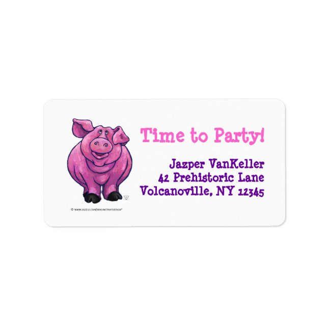 Pig Party Centre Label (Front)