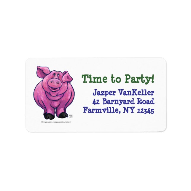Pig Party Centre Label (Front)