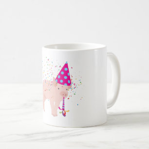 Pig Partying - Animals Having a Party Coffee Mug
