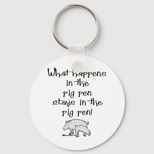 Pig Pen Key Ring (Front)