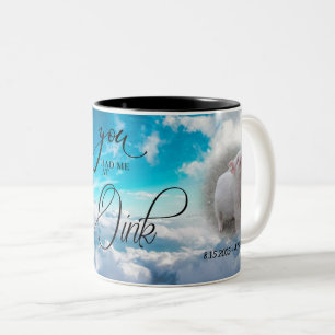 Pig PHOTO Memorial Sky Sympathy You Had me at Oink Two-Tone Coffee Mug
