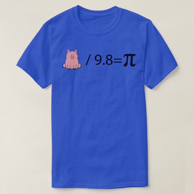 Pig Pi Quantum Mechanics Science Physicist Premium T-Shirt (Design Front)