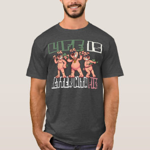 Pig Pig Farmer Farmer Farmer Farm Piglet4659 T-Shirt