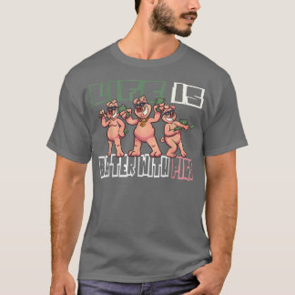 Pig Pig Farmer Farmer Farmer Farm Piglet  T-Shirt