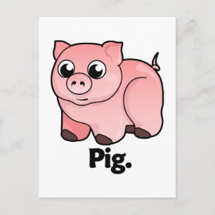 Pig Pig. Postcard