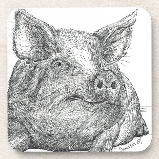 Pig Piglet Coaster (Front)