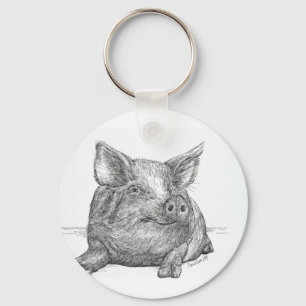 Pig Piglet Key Ring