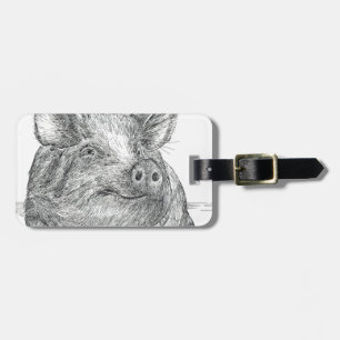 Pig Piglet Luggage Tag