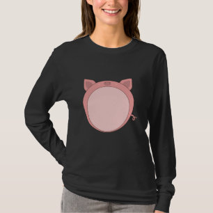 Pig Piglet Piglet Pink Funny Spherical T-Shirt