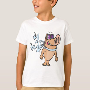 pig pilot cartoon T-Shirt