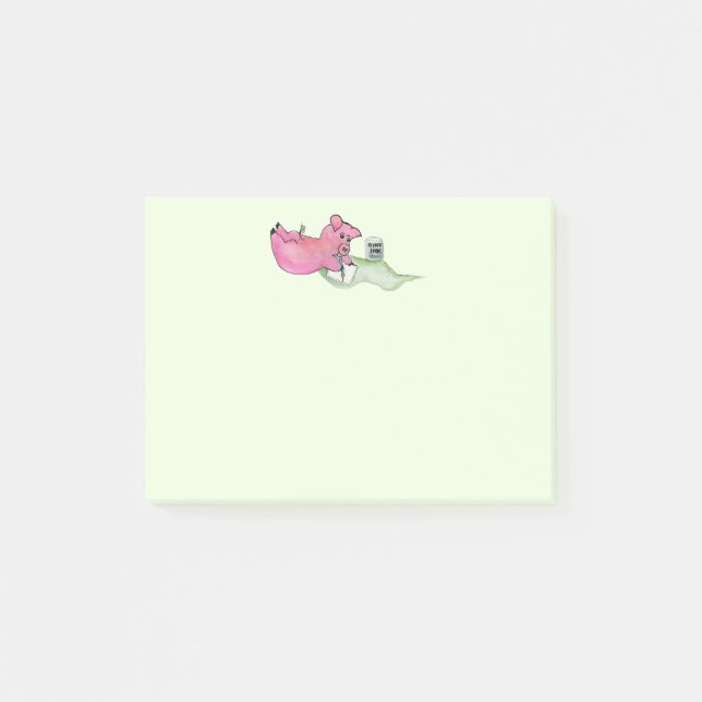 Pig Pin, Pig writes Notes (Front)