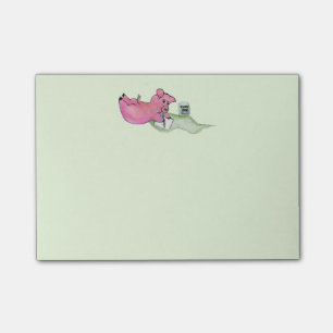 Pig Pin, Pig writes Notes Post-it