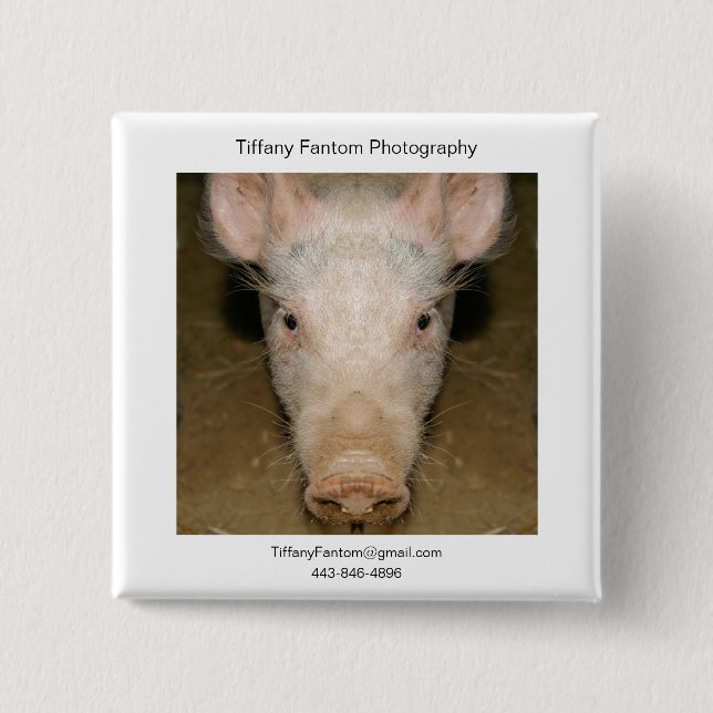 Pig Promo Piece 15 Cm Square Badge (Front)