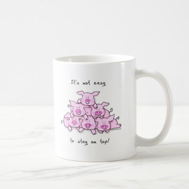 Pig Pyramid Coffee Mug (Right)