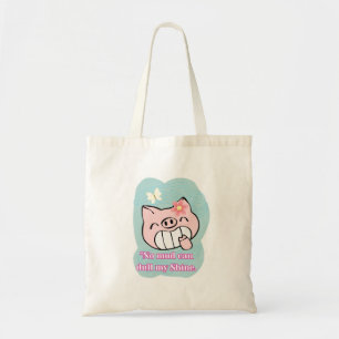 pig quote tote bag
