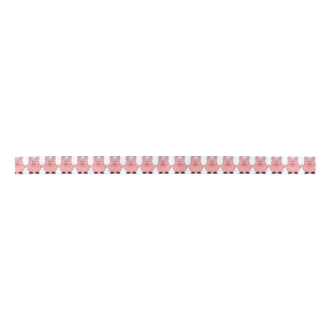 Pig Ribbon Satin Ribbon (Front)