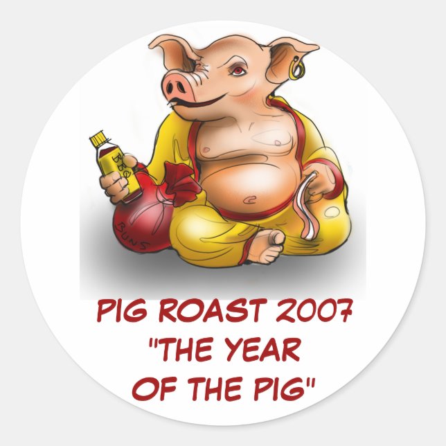 PIG ROAST 2007 STICKER (Front)
