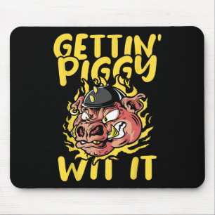 Pig Roast Byrbecue Getting Piggy Wit It Bbq Mouse Mat