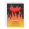Pig Roast Flame BBQ Flat Invitation