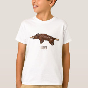 Pig roast / hog roast cartoon illustration T-Shirt