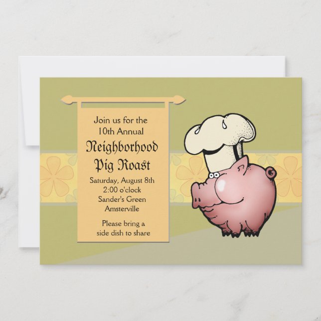 Pig Roast Invitation (Front)