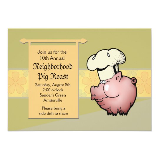 pig roast invitation template