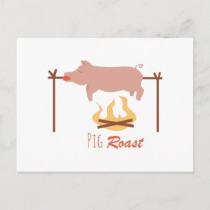 Pig Roast Postcard